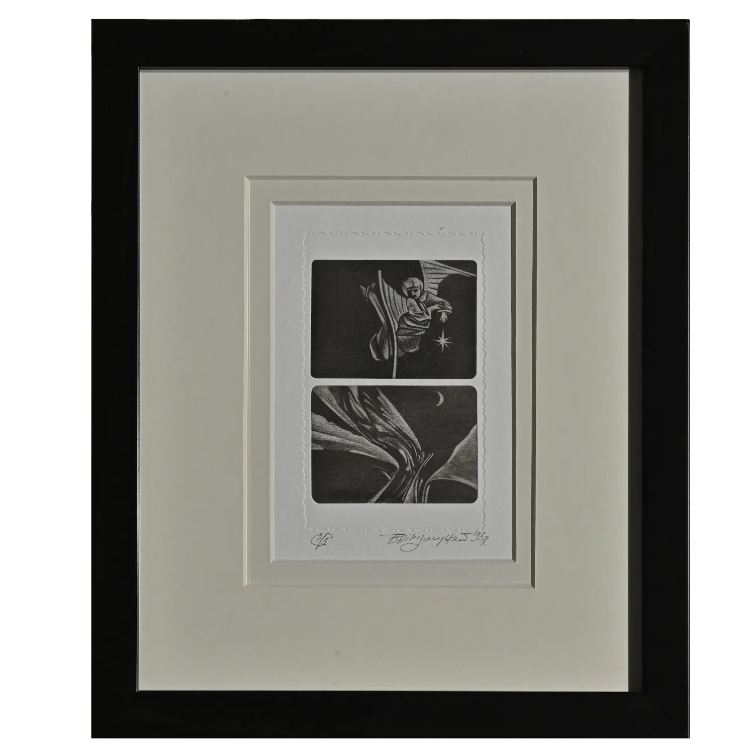 Зображення "Тут ангели" від Пікулицький Богдан, розмір: 15 х 10 см, матеріали: меццо-тинто, медіум: Графіка, серія: 2/5, ціна: $100