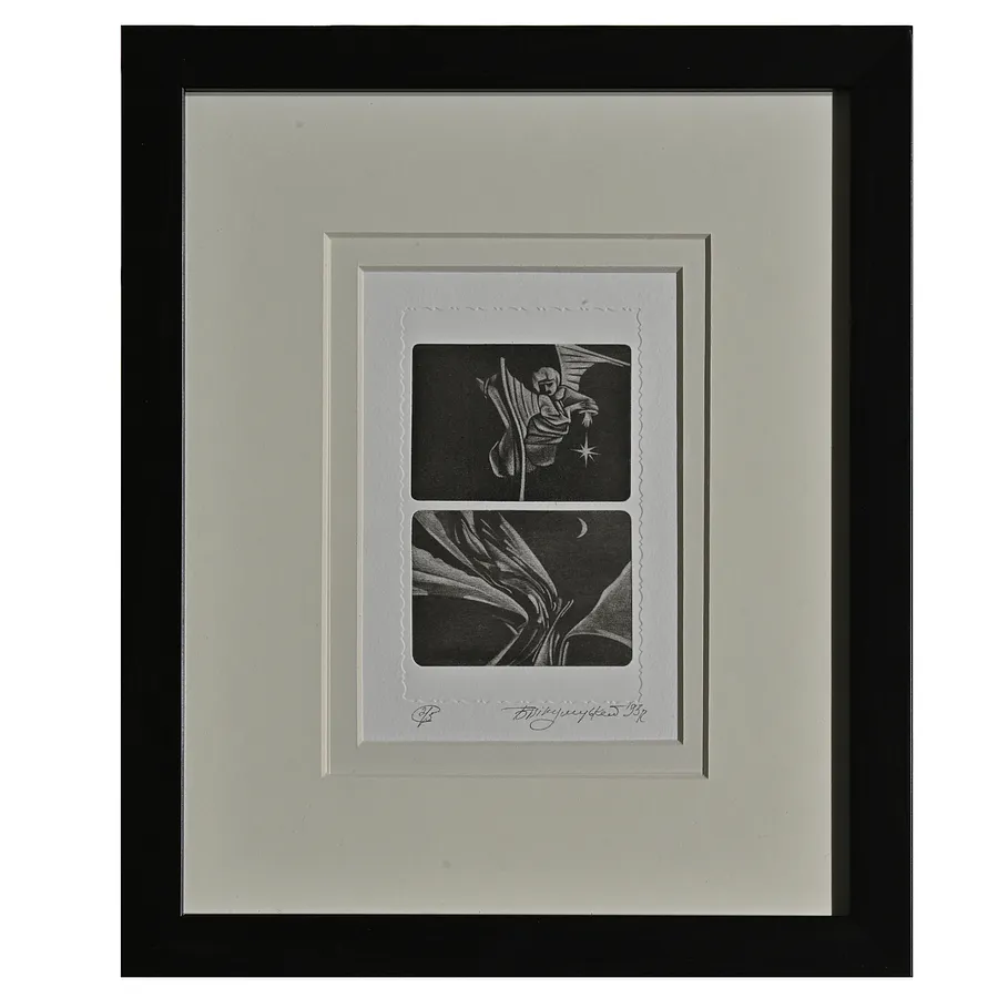 Зображення "Тут ангели" від Пікулицький Богдан, розмір: 15 х 10 см, матеріали: меццо-тинто, медіум: Графіка, серія: 2/5, ціна: $100