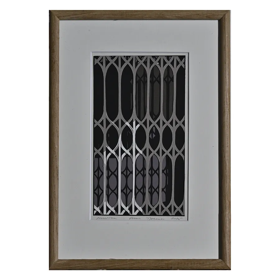 Image of Grate by Olena Turyanska, size: 23 х 13 см, made of сolored paper, аppliqué, part of the 1/2 series, priced at $500