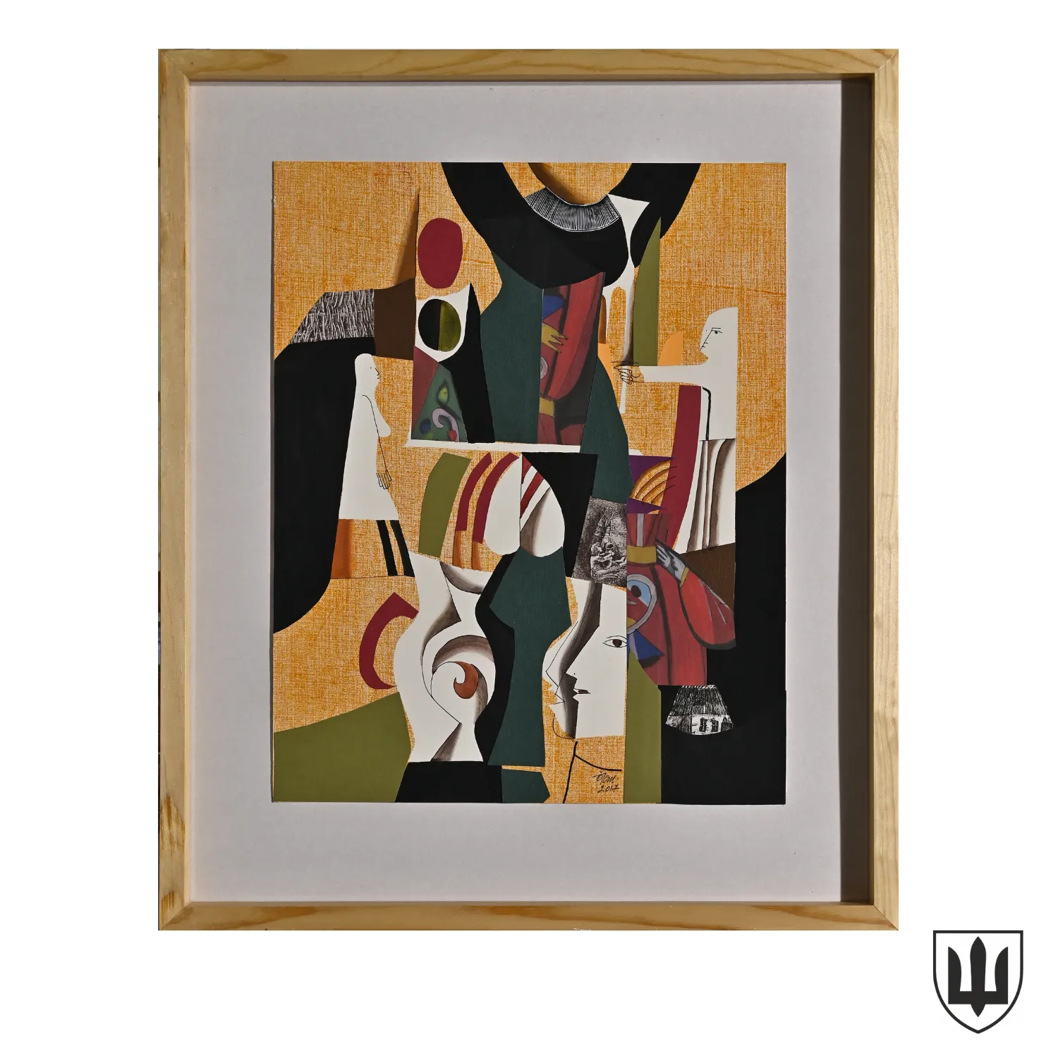 Image of To those who are alive - life by Ostafiychuk Ivan, size: 50,5 х 40,5 см, made of colored paper, monotype, etching, appliqué, priced at $650