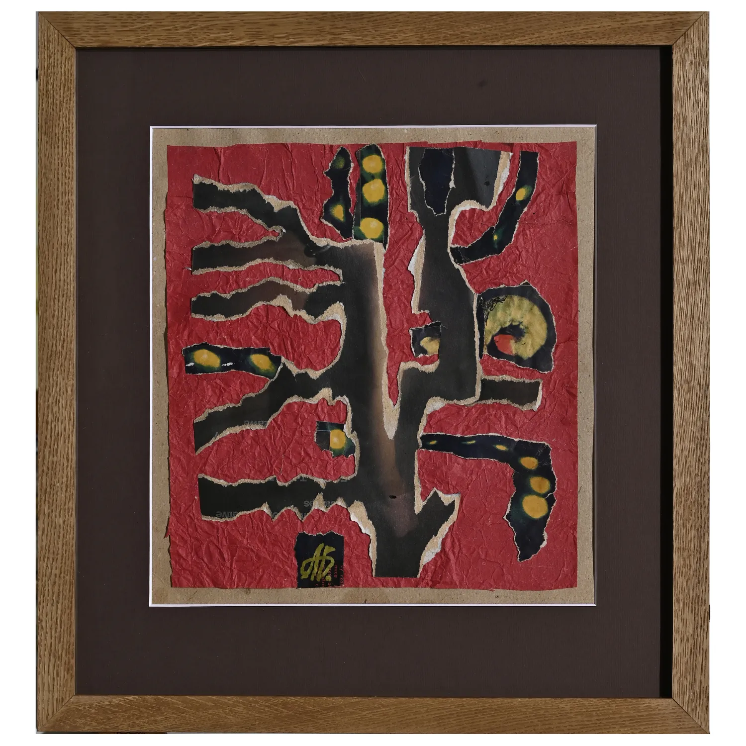 Image of The tree by Agnesa Bachynska-Selska, size: 27 х 24,5 см, made of paper, collage, priced at $200