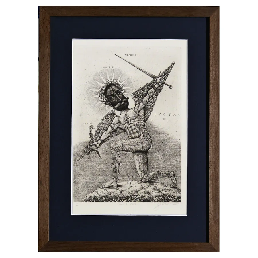 Зображення "Лілея та меч" від Денисенко Олег , розмір: 38 х 26 см, матеріали: папір, офорт, медіум: Графіка, ціна: $350