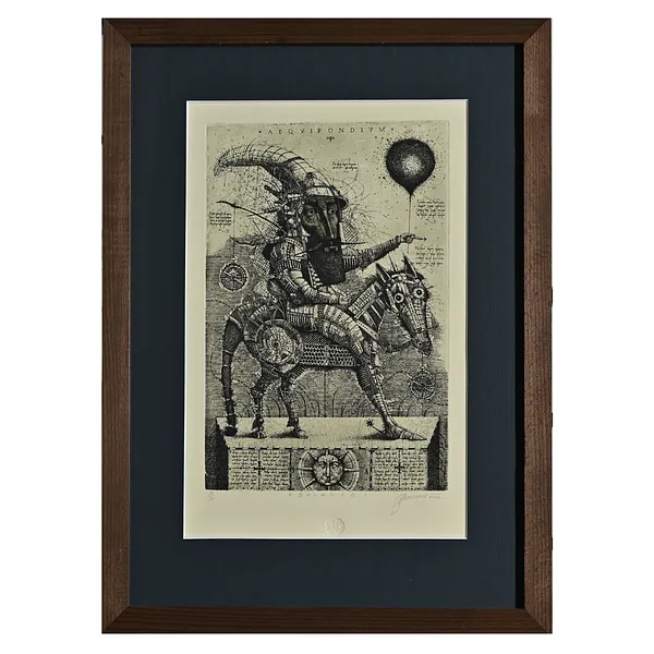 Image of Balance by Denysenko Oleh, size: 30 х 20 см, made of etching, Graphics medium, part of the 50/50 series, priced at $350
