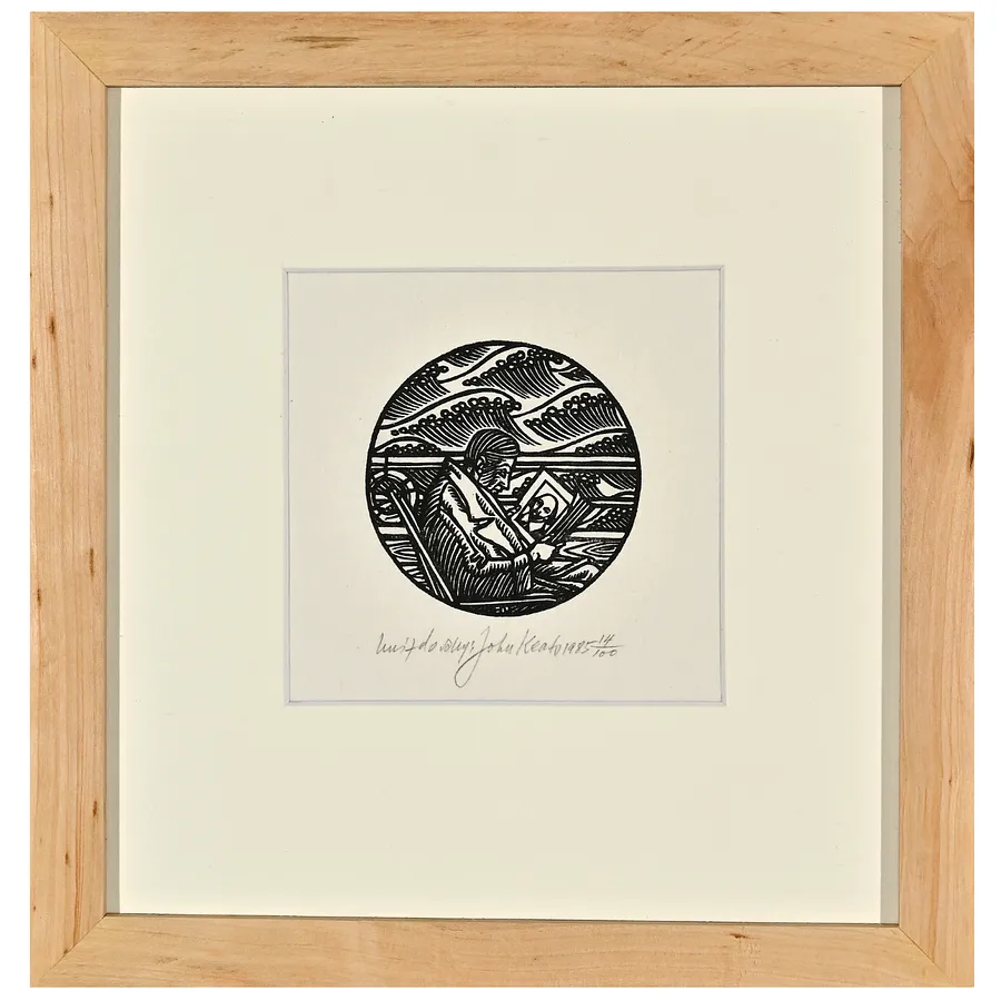 Зображення "Kітс на борту "Марія Кроутер"" від Гніздовський Яків, розмір: 6х6 см, матеріали: дереворит, медіум: Дереворіз, ціна: $500