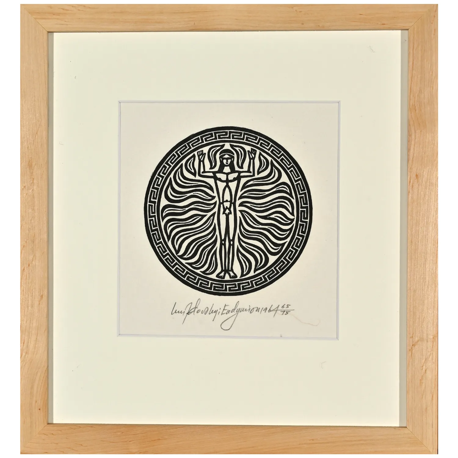 Image of Endymion by Hnizdovsky Jacques , size: 15 х 14 см, made of woodcut, priced at $800