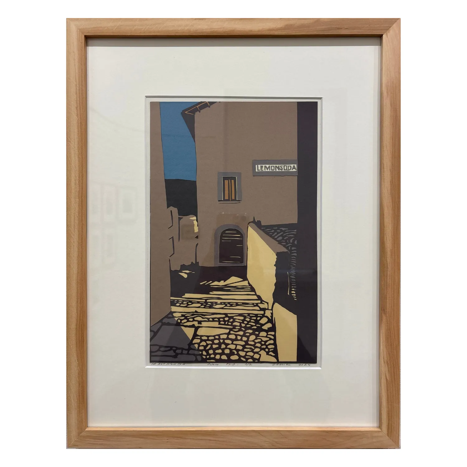 Зображення "lemonsada. сан піо" від Турянська Олена, розмір: 19 х 24, матеріали: папір, витинання, аплікація, ціна: $600