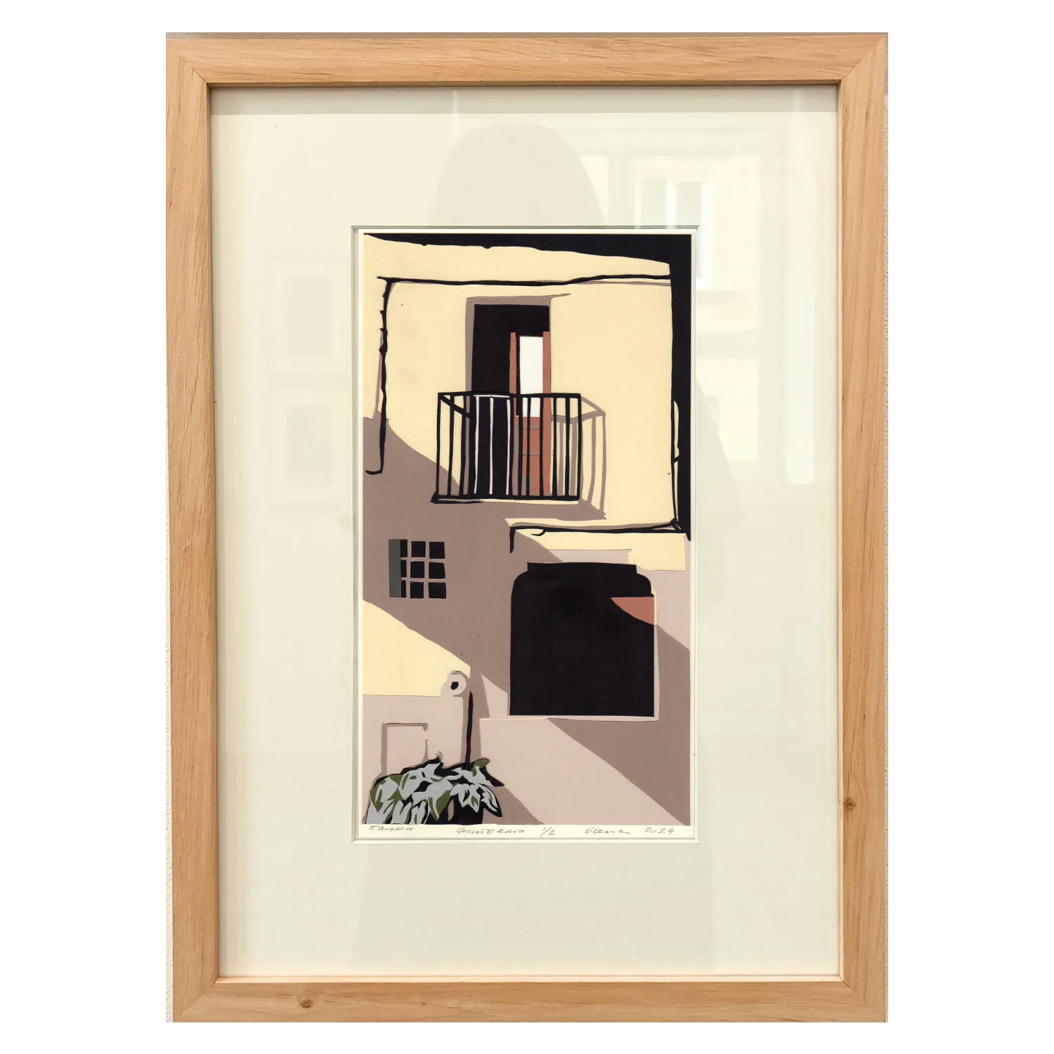 Зображення "Балкон. Фонтеккіо" від Турянська Олена, розмір: 19 х 26,5 см, матеріали: папір, витинання, аплікація, ціна: $600