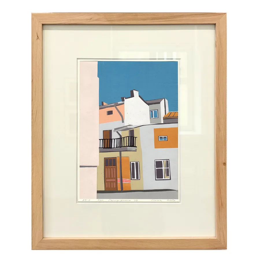 Image of двір. вулиця Свєнціцьких by Olena Turyanska, size: 19 х 26.5 см, priced at $600