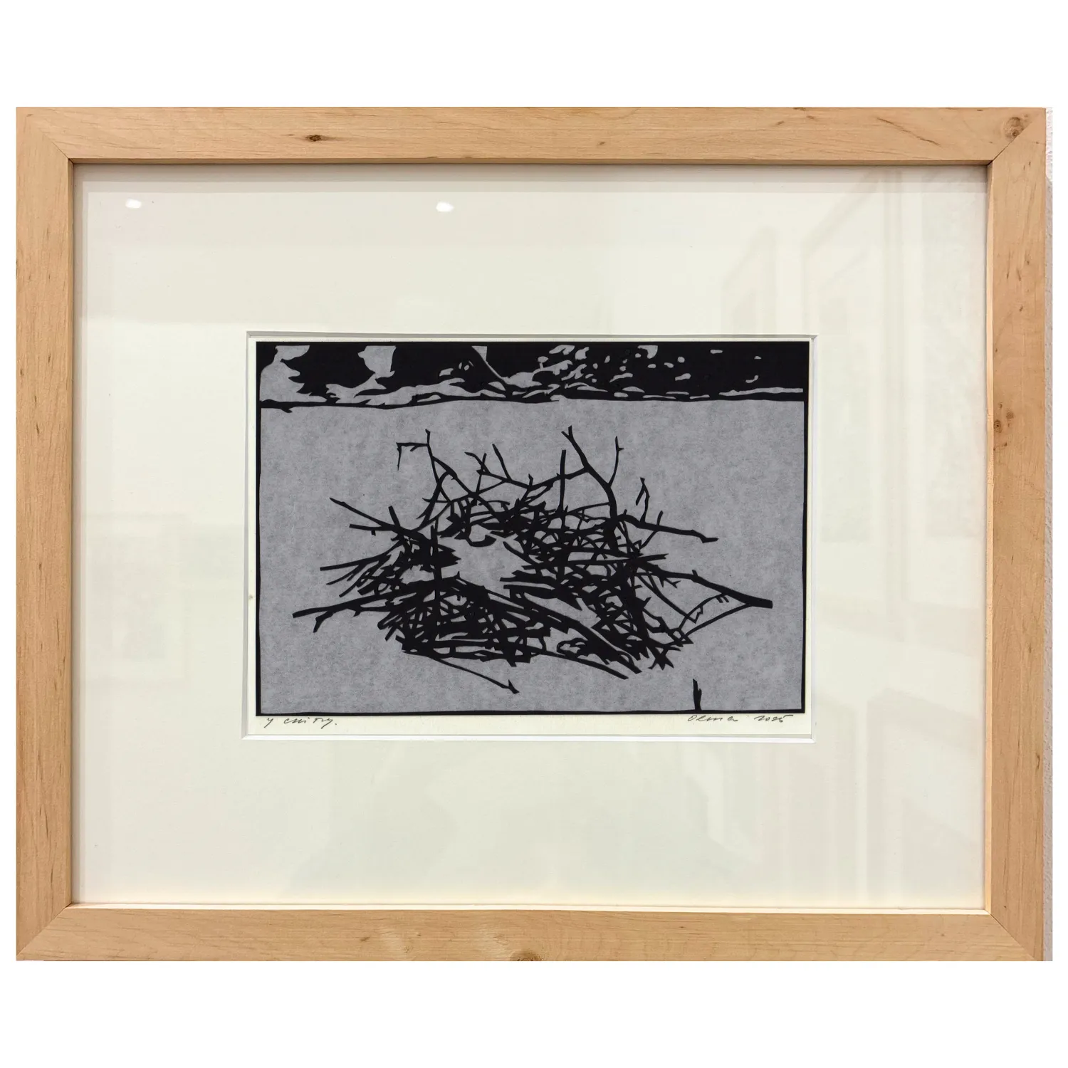 Image of у снігу by Olena Turyanska, size: 14 х 21 см, priced at $500