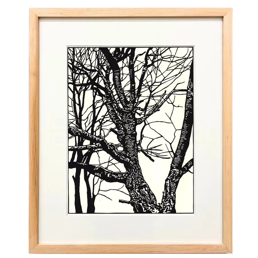 Зображення "Дерево. Погулянка" від Турянська Олена, розмір: 29 х 38,5 см, матеріали: папір, витинання, аплікація, ціна: $700