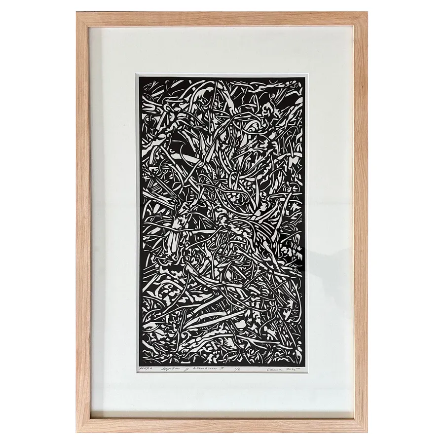 Image of дебра. дерево з ліанами ІІІ by Olena Turyanska, size: 23,5 х 41 см, made of папір, витинання, аплікація, Appliqué medium, priced at $700