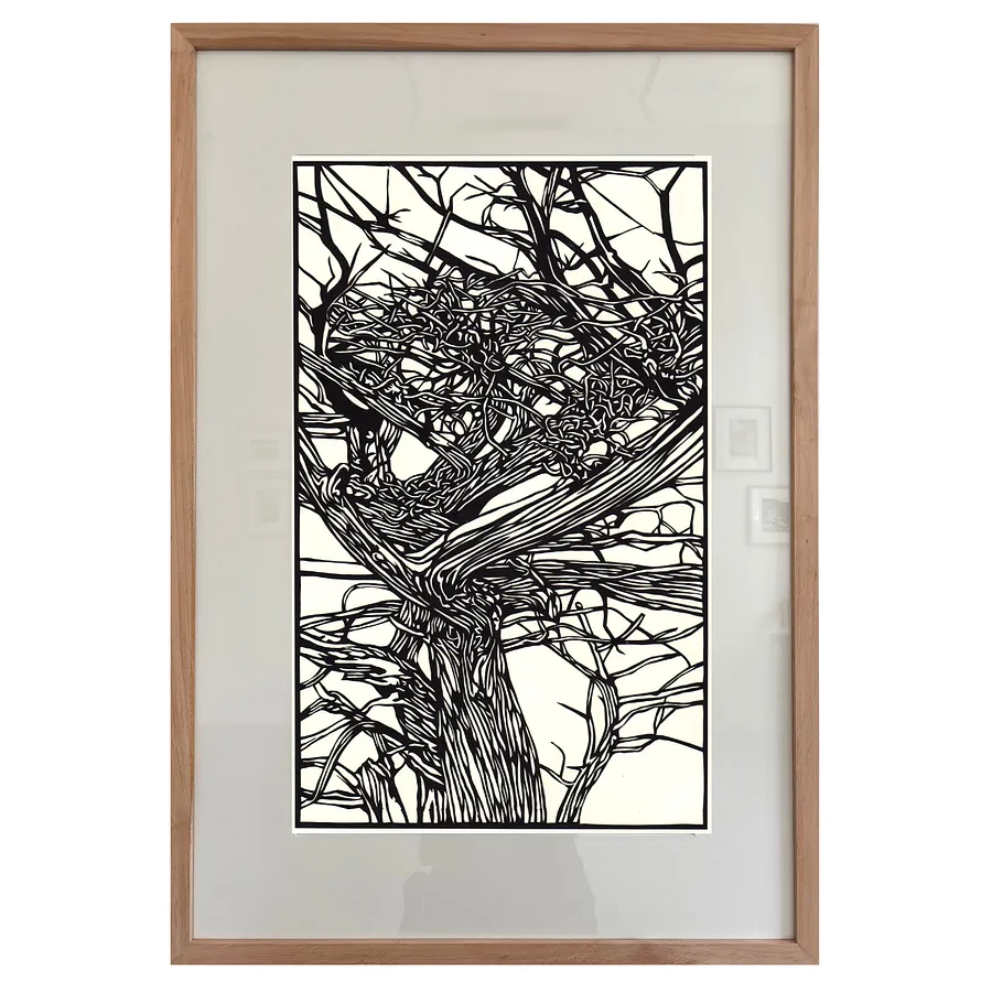 Image of Дерево. Присвята Олені Кульчицькій by Olena Turyanska, size: 32 х 55 см, priced at $900