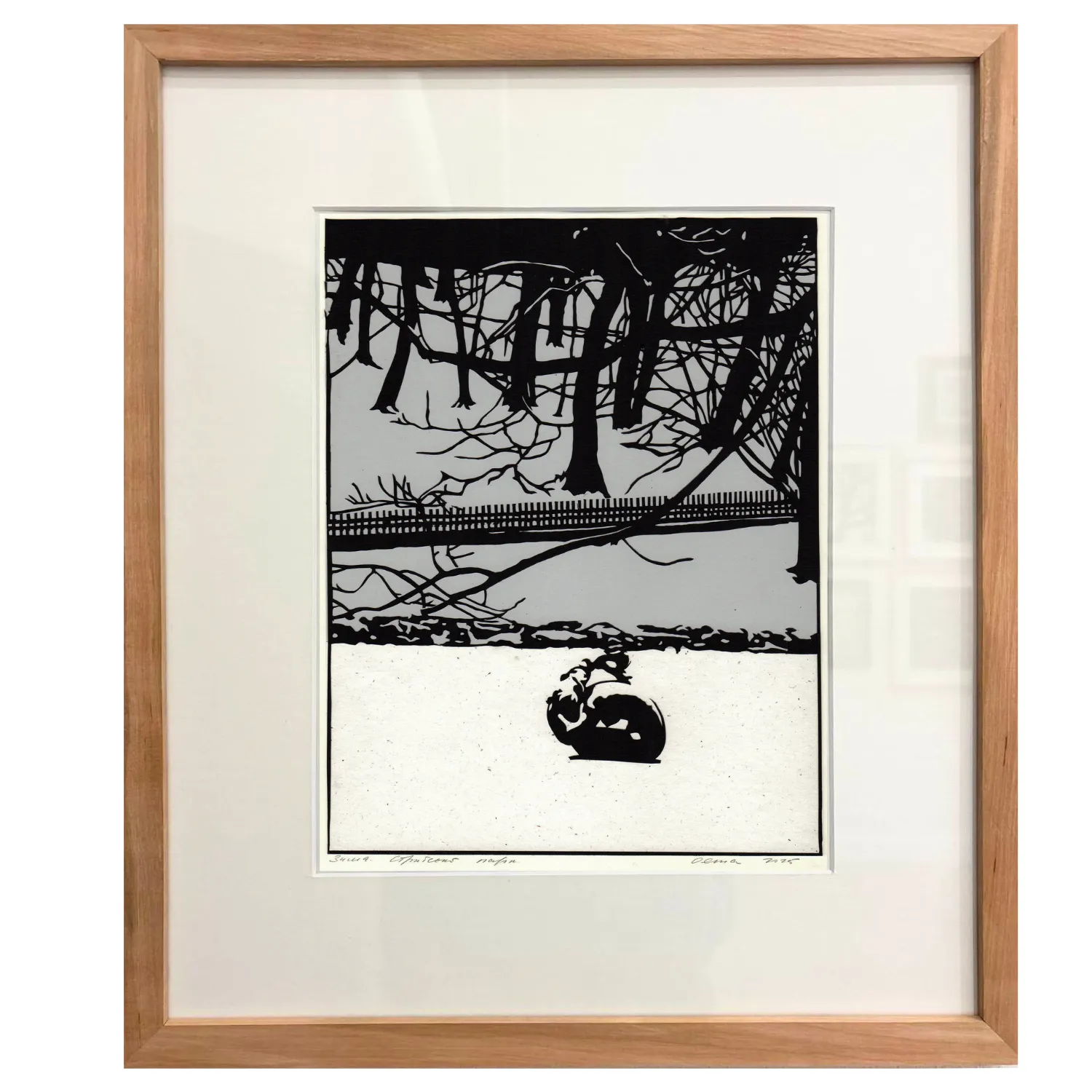 Image of Зима. Стрийський парк by Olena Turyanska, size: 22,5 x 29 см, priced at $600