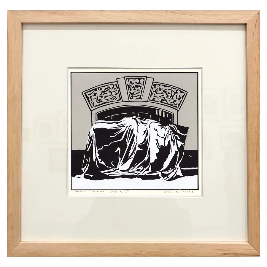 Image of Зима. Вікна. Пієта I by Olena Turyanska, size: 18 х 19 см, priced at $450