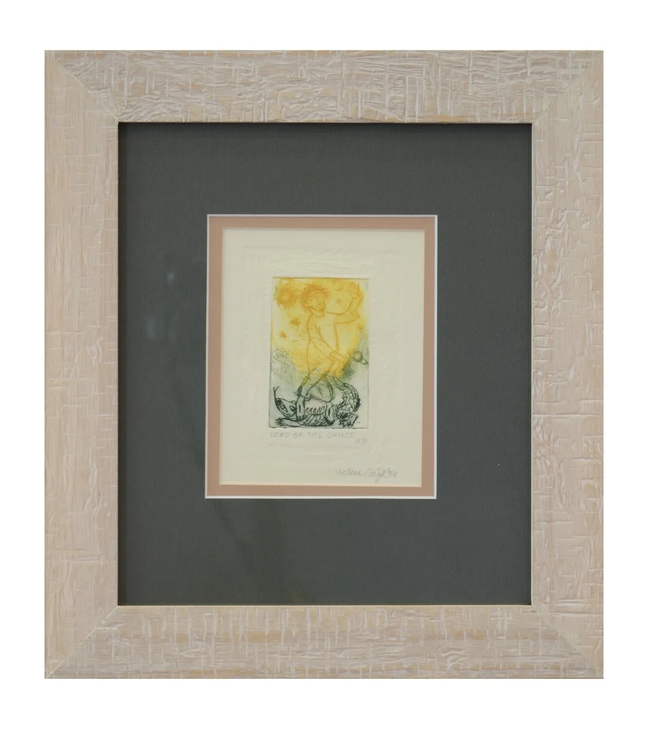 Image of "Dance Master" by Ziegl Helen, size: 13х10,5 см, made of Paper., Woodcut medium, priced at $250