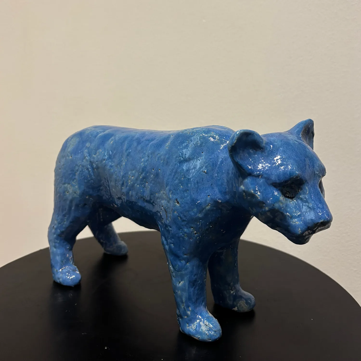 Image of Tiger by Кухарський Богдан, size: 19 х 34 х 10 см, made of кераміка, полива, Sculpture medium, priced at $170