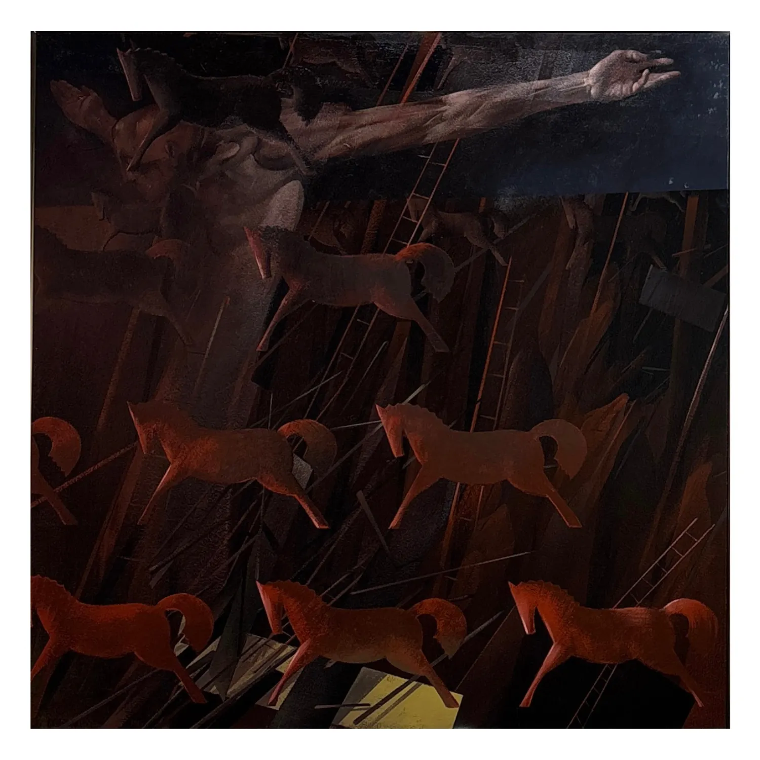 Image of Crucifixion by Smolsky Yuriy, size: 105 х 105 см, made of canvas, oil, Painting medium, priced at $1800