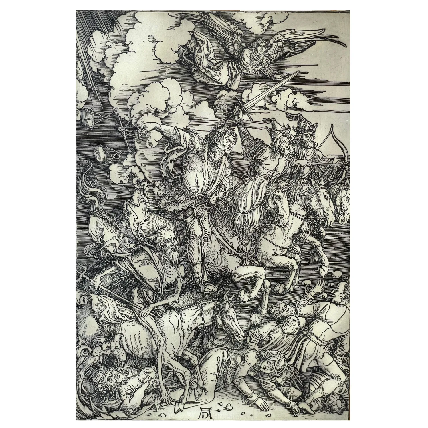 Image of And here stands the pale horse by Denysenko Oleh, size: 50 х 34 см, made of wood, gesso, etching, author's technique  medium, priced at $1000
