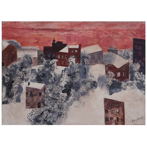 Image of "Your city" by Bohuslavsky Volodymyr, size: 50x70 cm, Painting medium, priced at $0