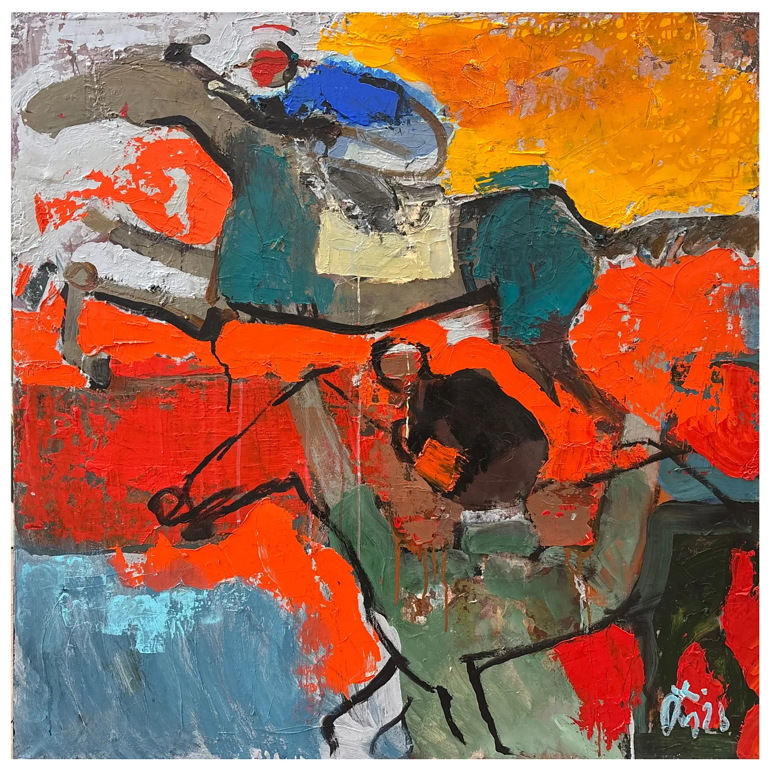 Image of untitled by Hai Serhiy, size: 110 х 110 см, made of canvas, oil, Painting medium