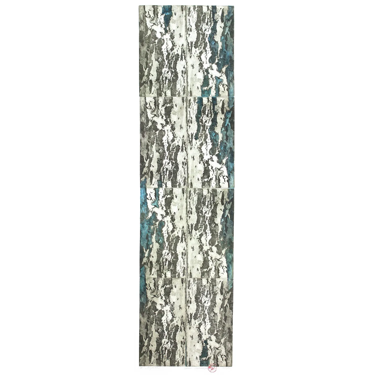 Image of Tree І by Stratiychuk Oksana, size: 122 х 33 см, made of etching, watercolour, Graphics medium, priced at $1000
