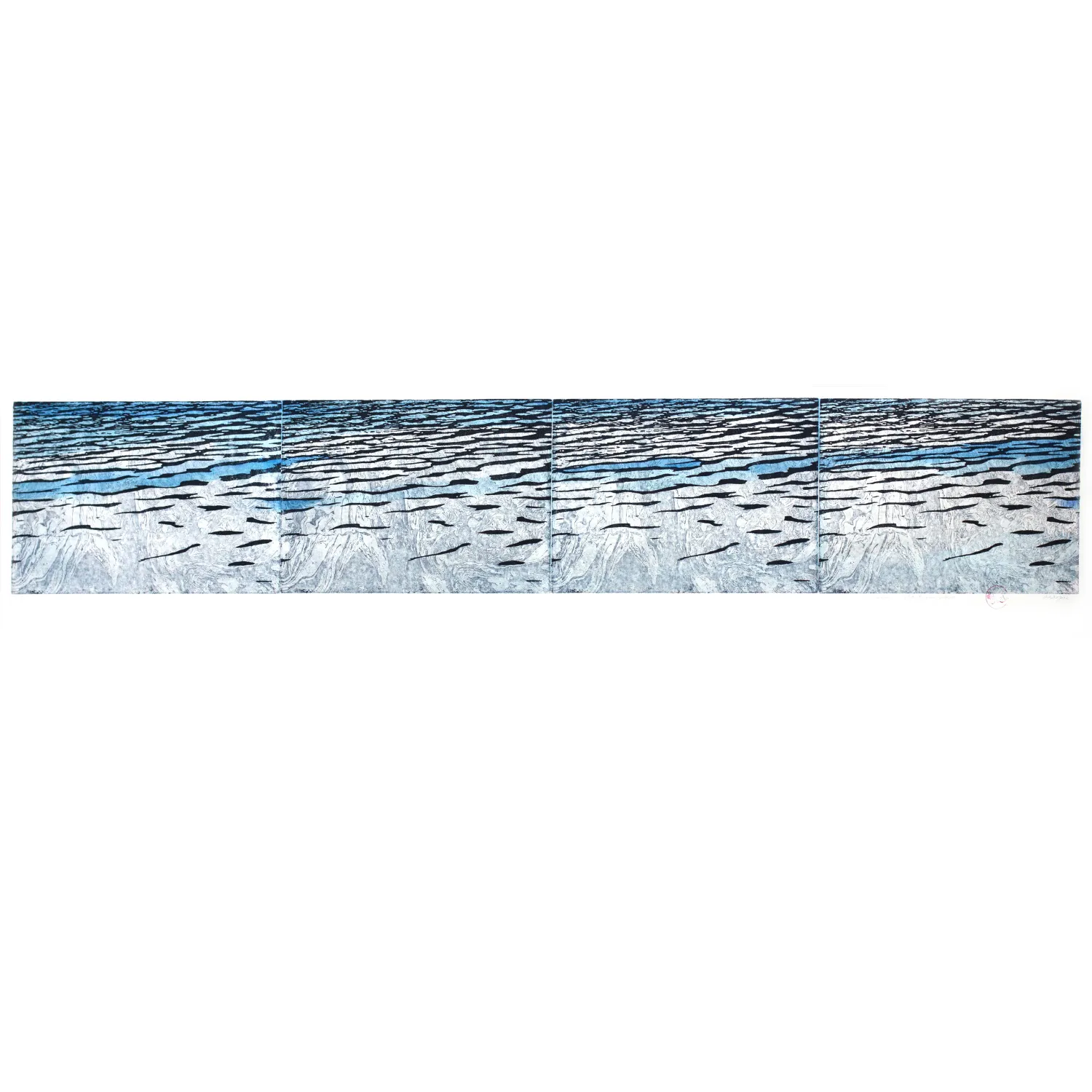 Image of Море ІІ by Стратійчук Оксана, size: 24,5 х 140 см, Graphics medium, priced at $1000