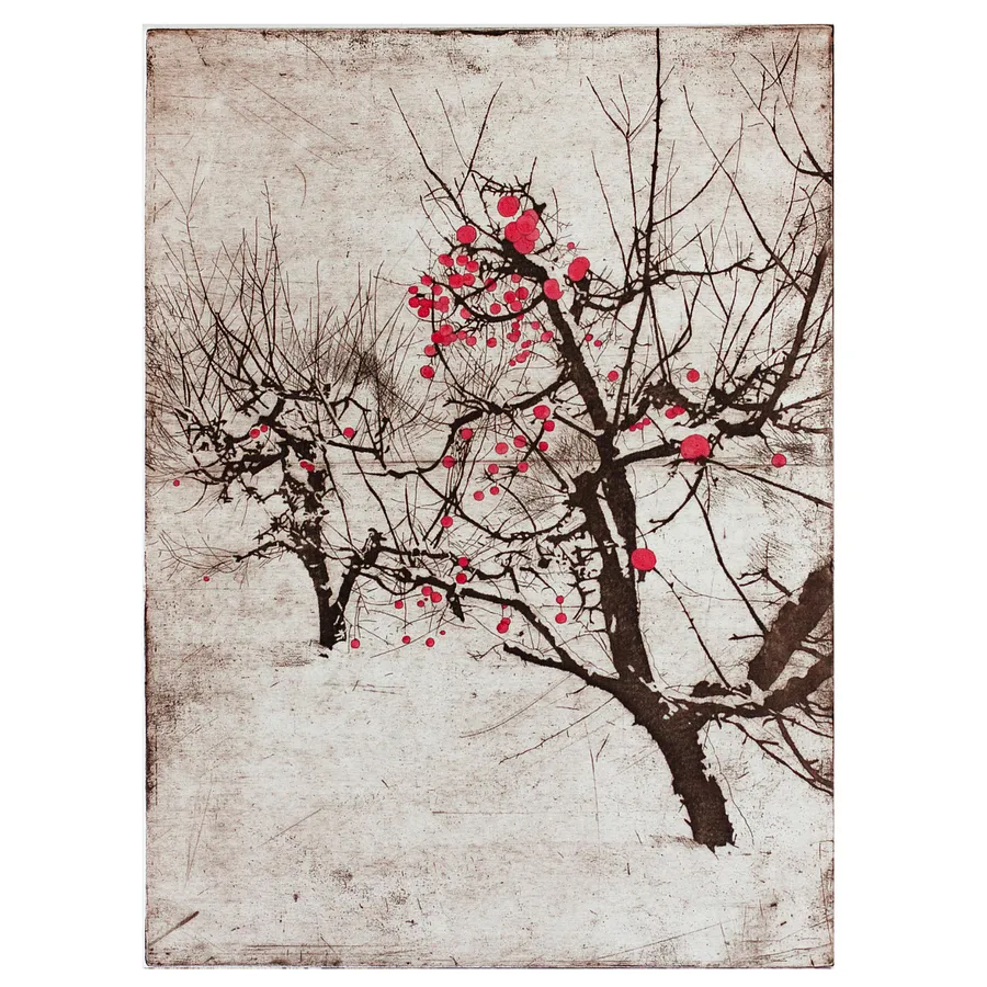 Image of сад восени І by Стратійчук Оксана, size: 41 х 31 см, Graphics medium, priced at $300