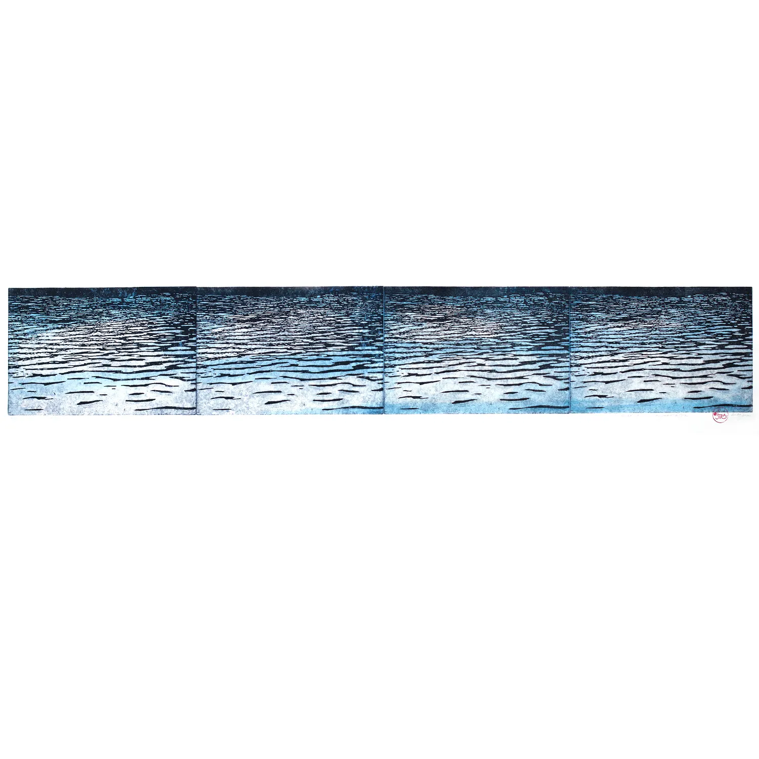 Image of Sea І by Stratiychuk Oksana, size: 24,5 х 140 см, made of etching, watercolour, Graphics medium, priced at $1000