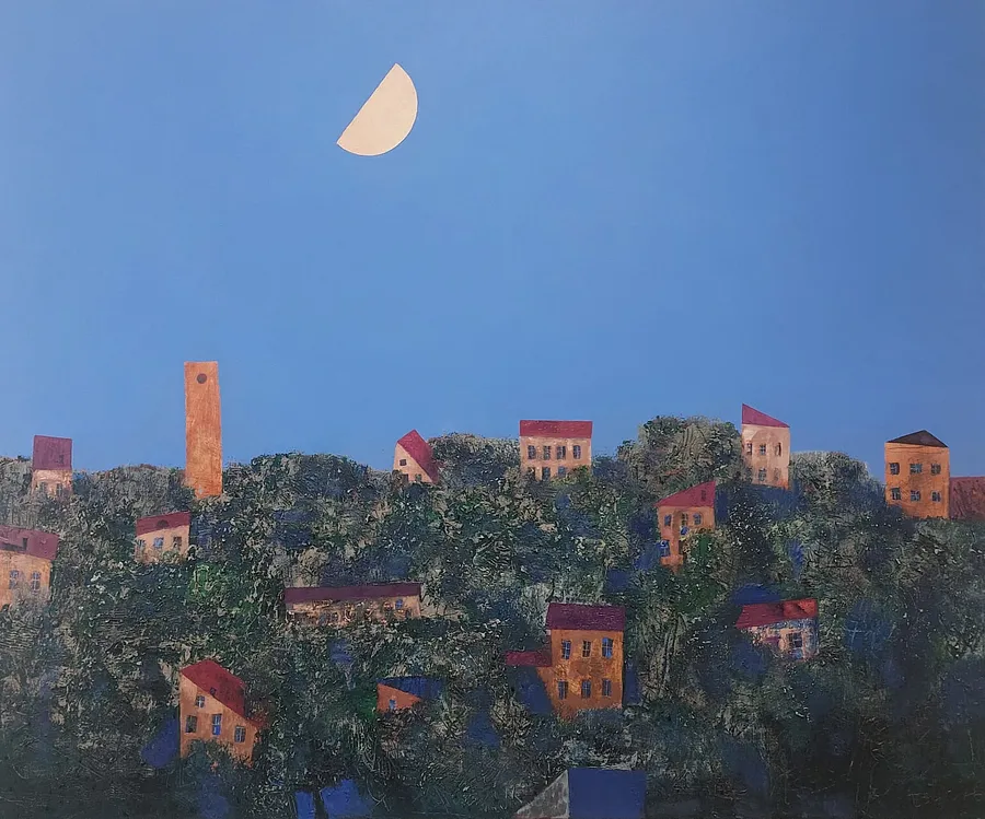 Image of Місяць зійшов by Bohuslavsky Volodymyr, size: 100х120 cm, Painting medium, priced at $2500