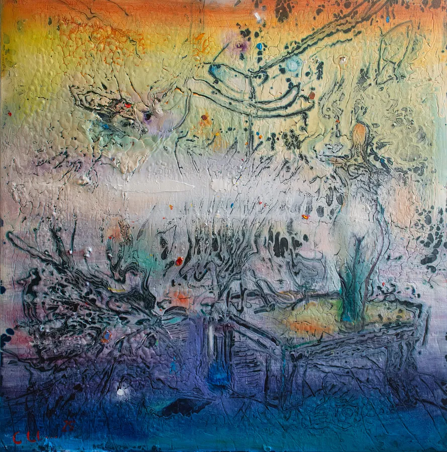 Image of Under the water by Savchenko Serhiy, size: 130х130 см, made of Oil, acrylic, canvas., Painting medium, priced at $8000