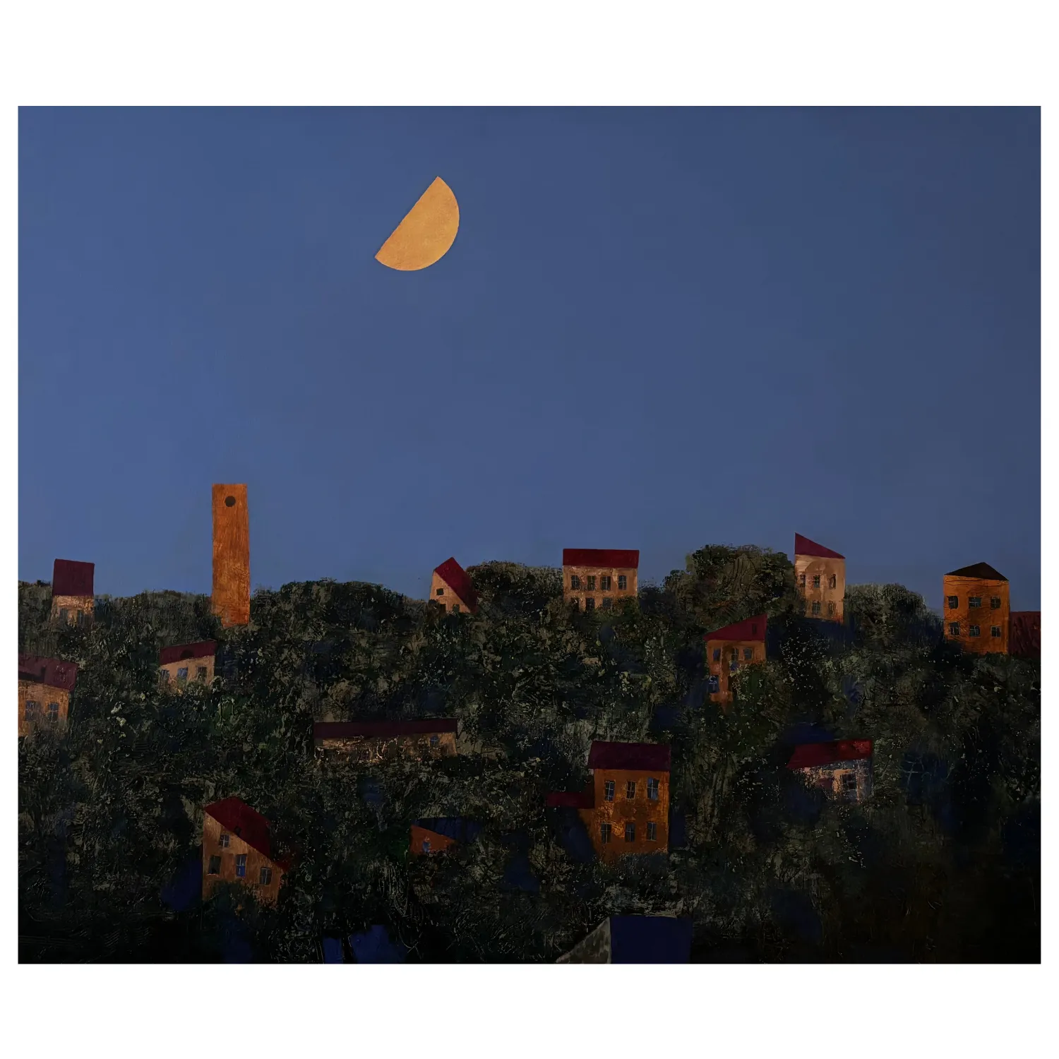 Image of Місяць зійшов by Bohuslavsky Volodymyr, size: 100х120 cm, Painting medium, priced at $0 Photo 2 of 2.