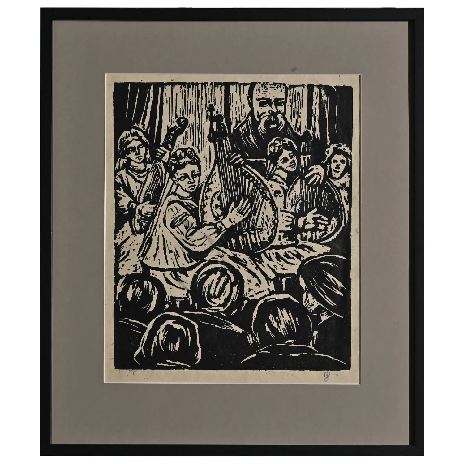 Image of Концерт by Сміх-Шатківський Олекса, size: 30 х 25 см, Graphics medium, priced at $400