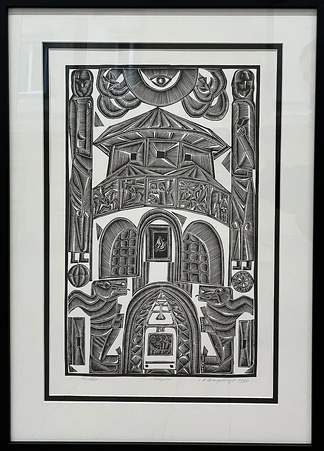 Image of City by Ostafiychuk Ivan, size: 48х32 см, Graphics medium, priced at $200