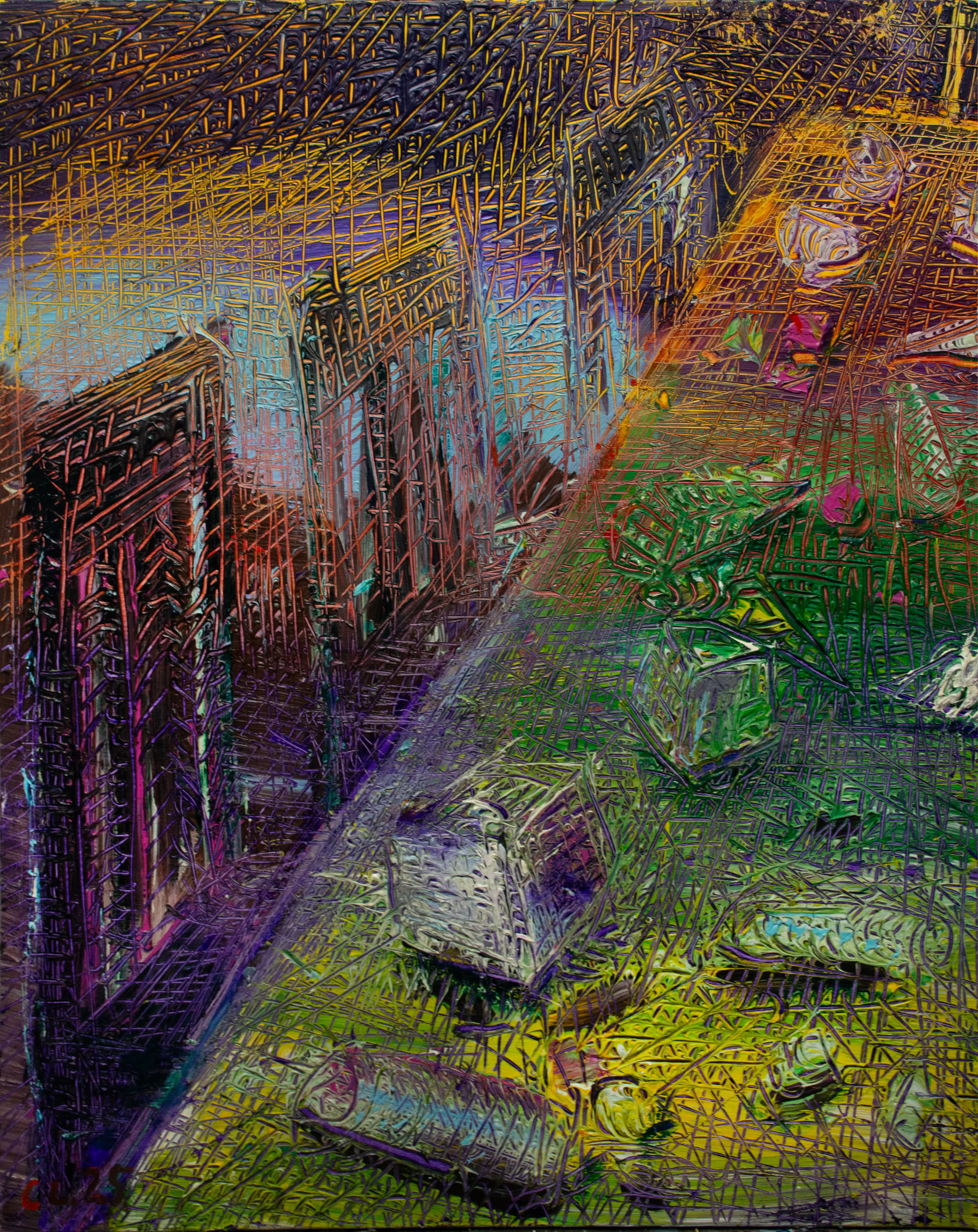 Image of 6 persons by Savchenko Serhiy, size: 110х180 см, made of Oil, acrylic, canvas., Painting medium, priced at $11000 Photo 3 of 3.