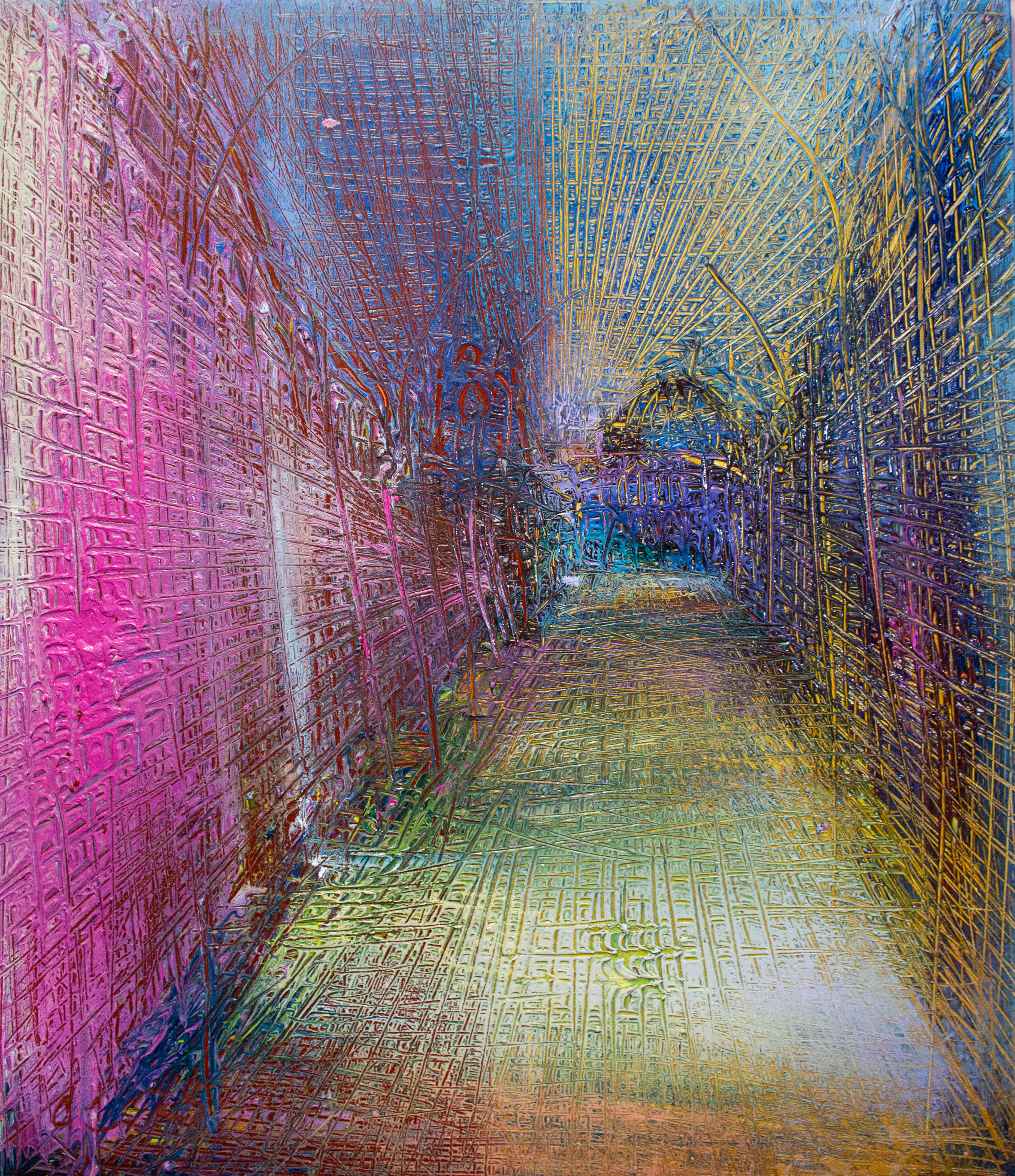 Image of City landscape by Savchenko Serhiy, size: 150x120 cm, made of Canvas, acrylic, oil, Painting medium, priced at $8000