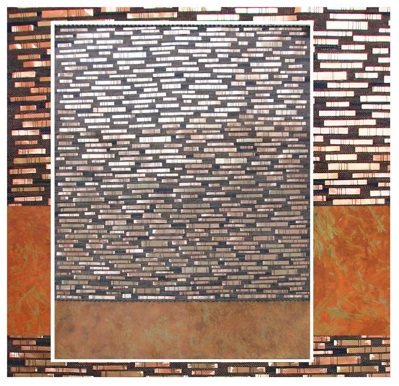 Image of "Horizon" by Tkachuk Yaroslava, size: 230x190 cm, made of linen, copper, iron, Textiles medium, priced at $8000