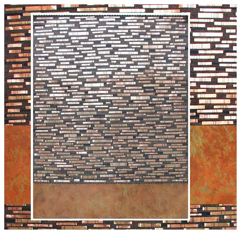 Image of "Horizon" by Tkachuk Yaroslava, size: 230x190 cm, made of linen, copper, iron, Textiles medium, priced at $8000