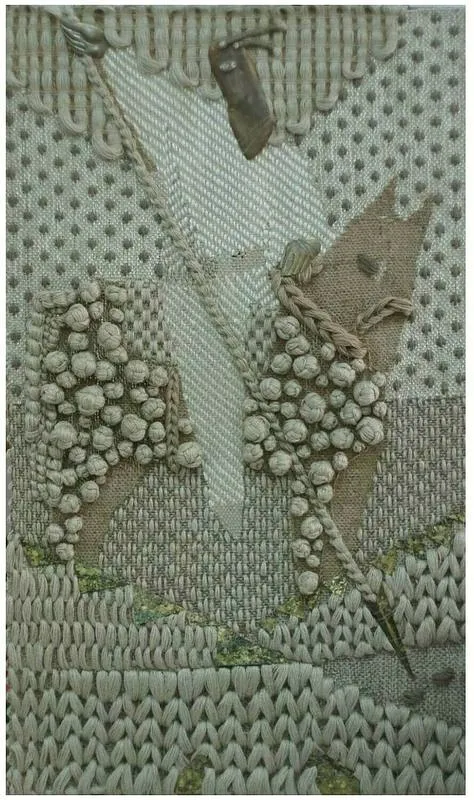 Image of "Saint George" by Tkachuk Yaroslava, size: 150x75 cm, made of flax fiber, brass, copper, Textiles medium, priced at $1000