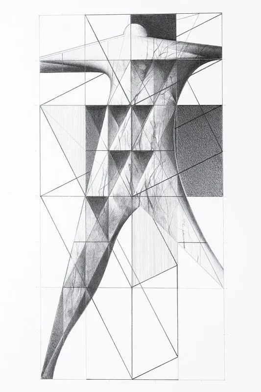 Image of "Coordinates" by Smolsky Yuriy, size: 30x15 cm, made of paper, Graphics medium
