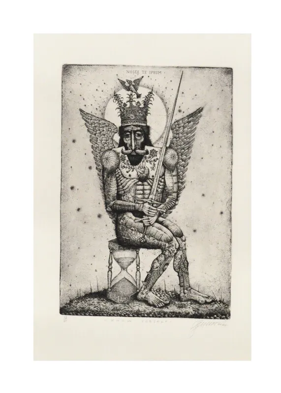 Image of "Know yourself" by Denysenko Oleh, size: 38х26 cm, made of paper, Graphics medium, priced at $350