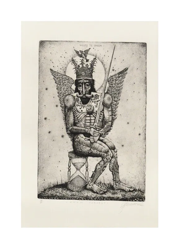 Image of "Know yourself" by Denysenko Oleh, size: 38х26 cm, made of paper, Graphics medium, priced at $350