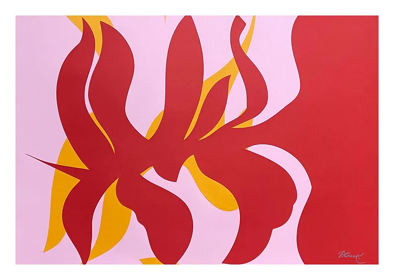 Image of "Shadow of a Flower" by Pliatsko Maria, size: 70x100 cm, made of paper, Graphics medium, priced at $500