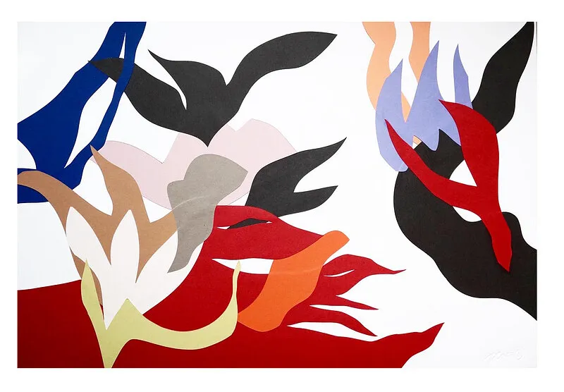 Image of "Application 3" by Pliatsko Maria, size: 50x70 cm, made of paper, Graphics medium, priced at $350