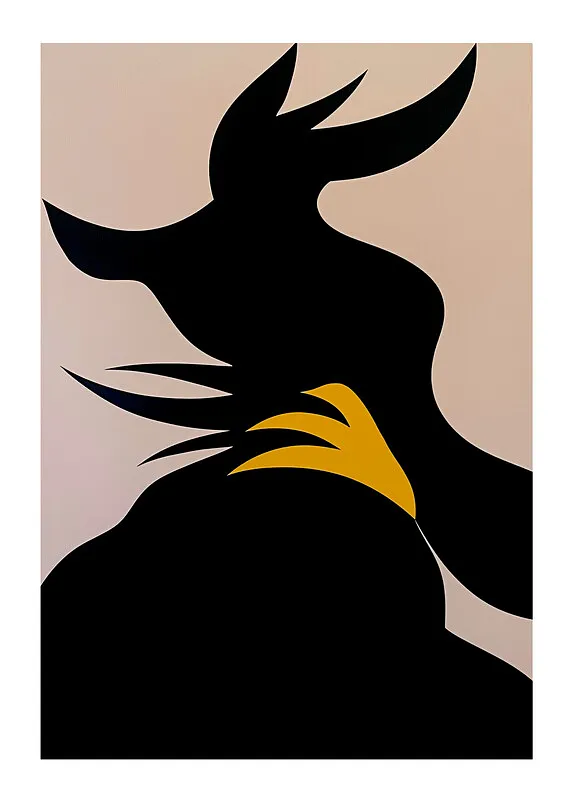 Image of "Dancing Shadows 2" by Pliatsko Maria, size: 100x70 cm, made of paper, Graphics medium, priced at $500