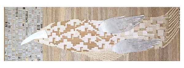 Image of A bird  by Tkachuk Yaroslava, size: 270х81, made of tapestry, Textiles medium, priced at $6000 Photo 2 of 2.