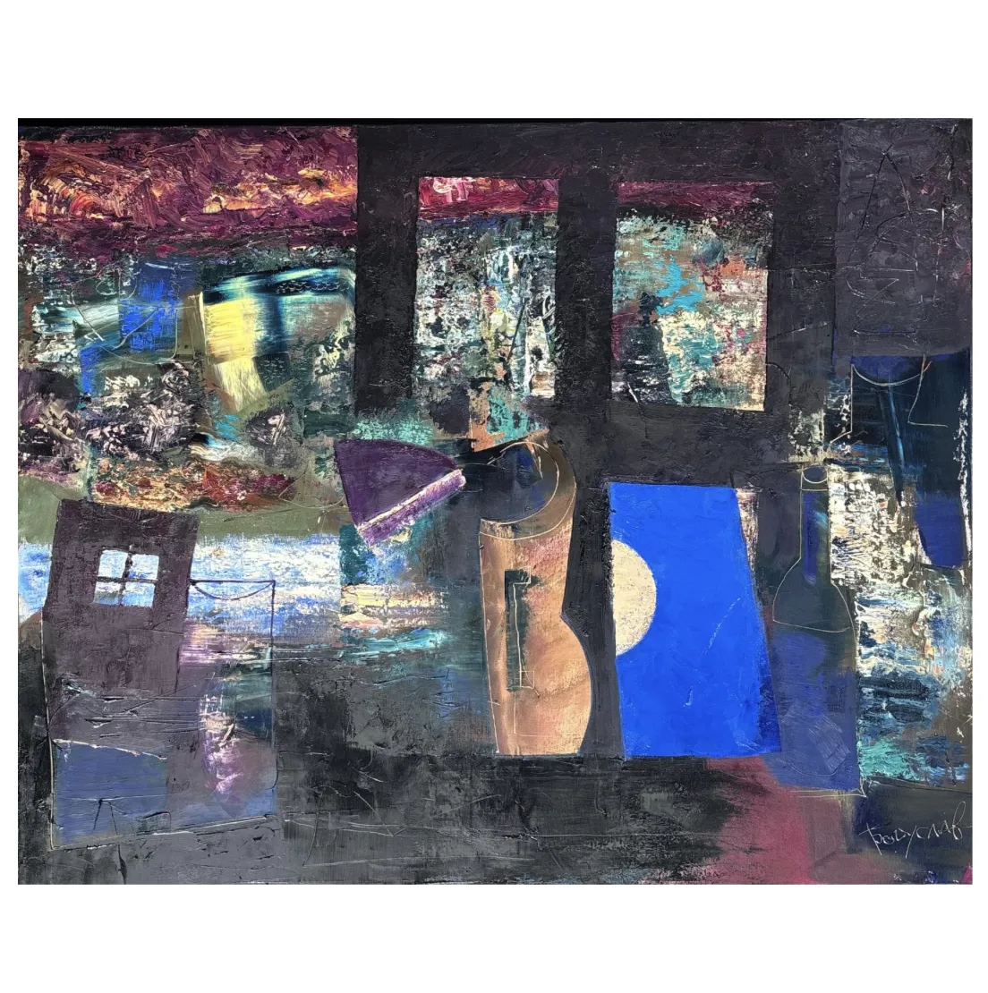 Image of Evening by Bohuslavsky Volodymyr, size: 80х100, made of сanvas, oil, Painting medium, part of the 51/100 series, priced at $2400