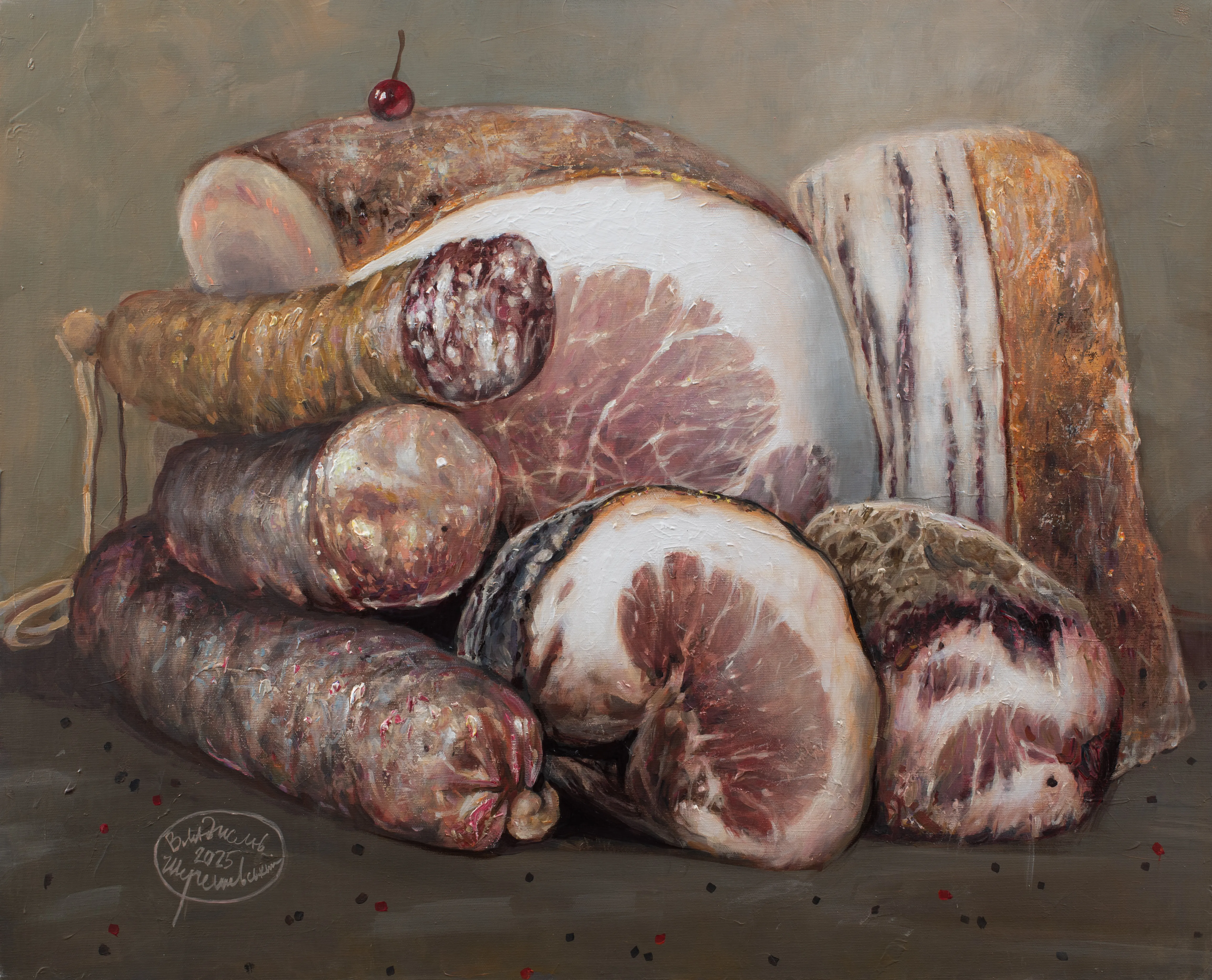 Зображення "Вишенька " від Shum art gallery, розмір: 65х80 cm, матеріали: полотно, акрил, медіум: Живопис, ціна: $2000