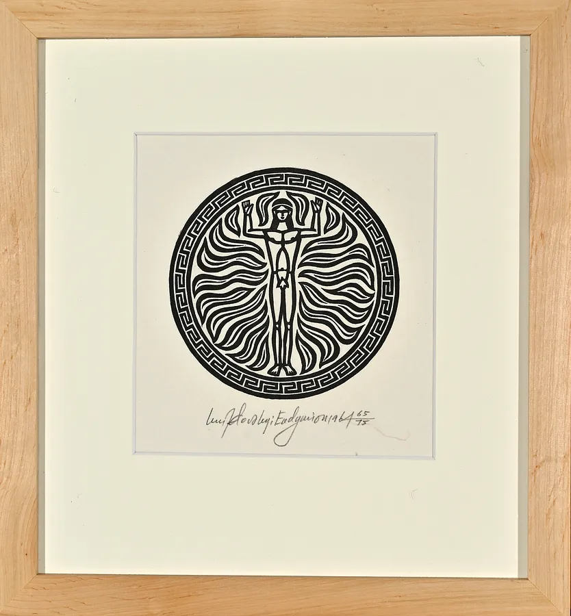 Image of Endymion by Hnizdovsky Jacques , size: 10х10 см, made of woodcut, Woodcut medium, part of the 65/75 series, priced at $700