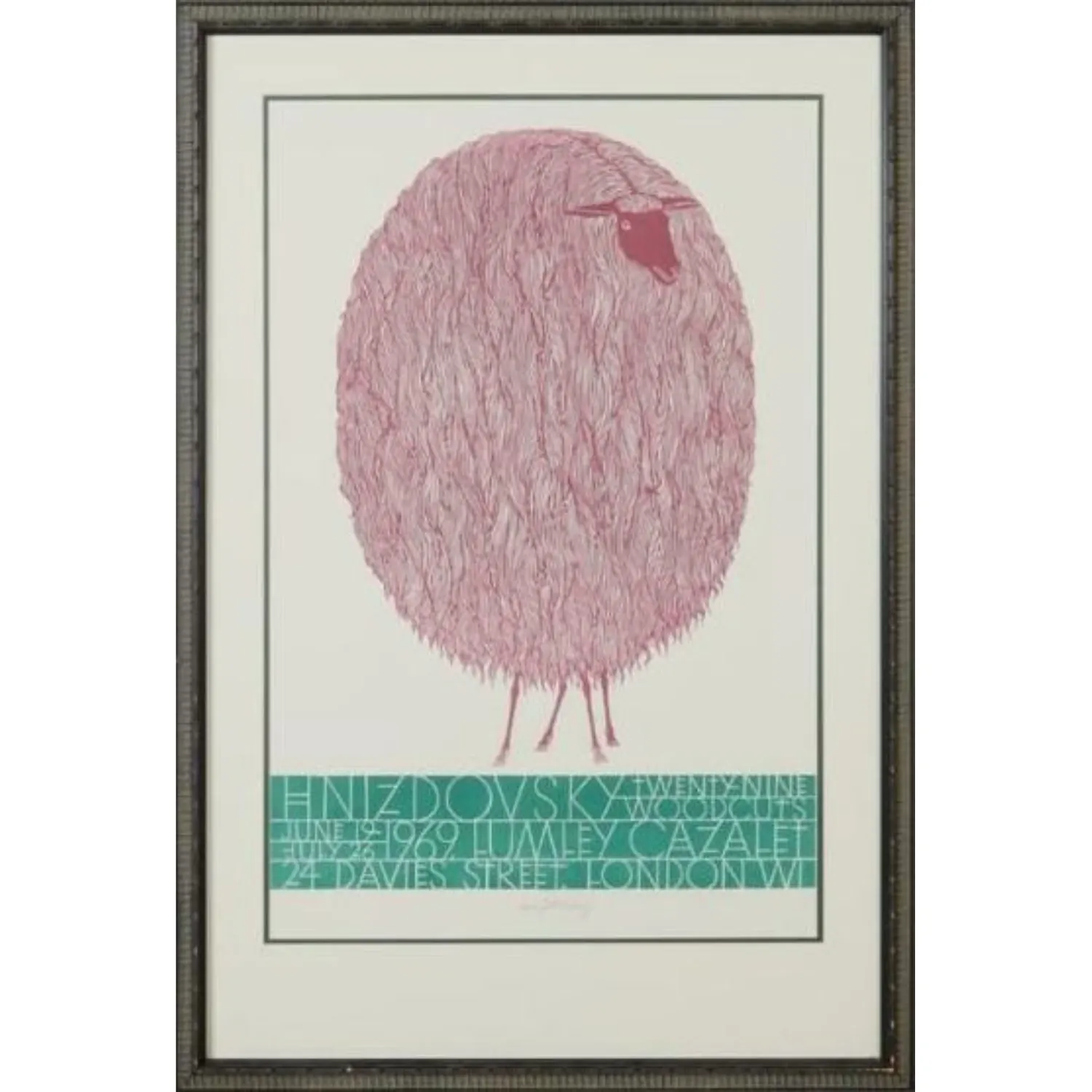 Image of London Poster by Hnizdovsky Jacques , size: 81х50 см, Woodcut medium, part of the edition of 200 printed series, priced at $2500