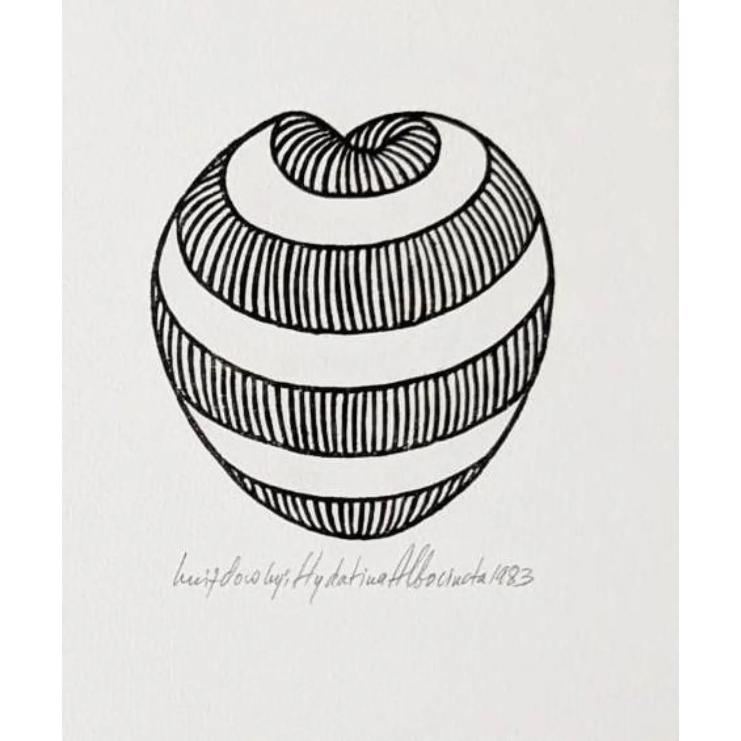 Image of Білосмугастий морський равлик by Hnizdovsky Jacques , size: 8 х 8 см, Woodcut medium, part of the Unnumbered series, priced at $550